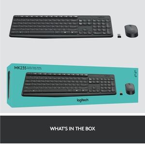 New Logitech MK235 keyboard mouse wireless Gift brother sister girl boy work